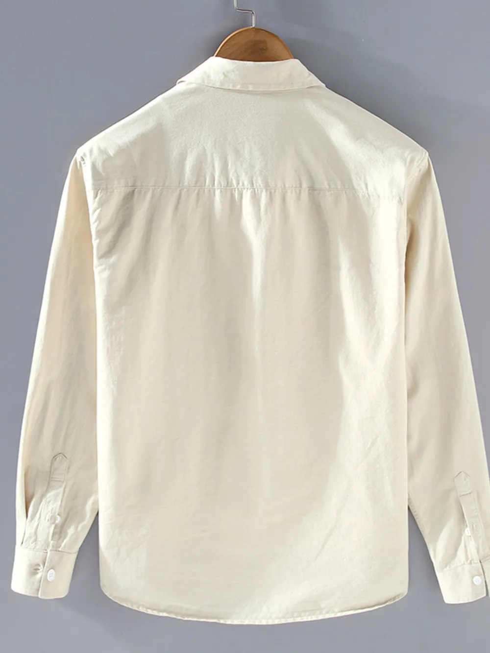 Men's Plus Size Button Up Long Sleeve Shirt, image 2