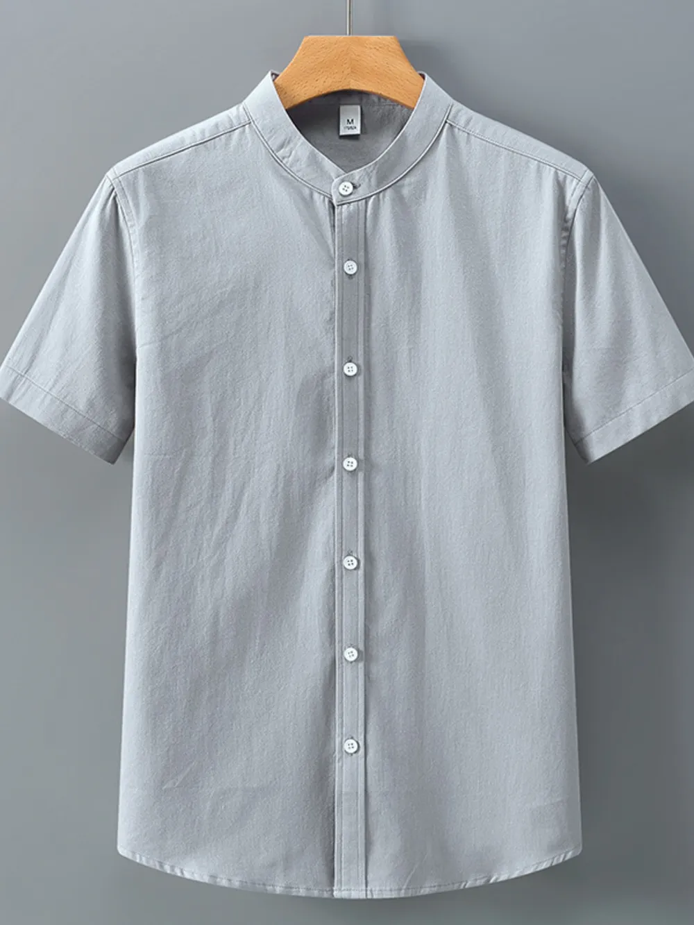 Men's Plus Size Button Up Short Sleeve Shirt, image 3