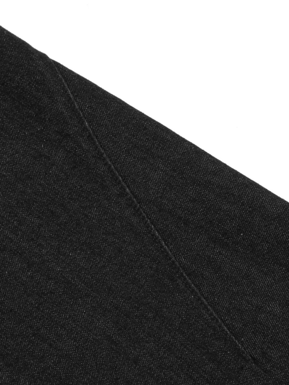 Men's Raw Hem Denim Bermuda Shorts with Contrast Cuffs, image 7