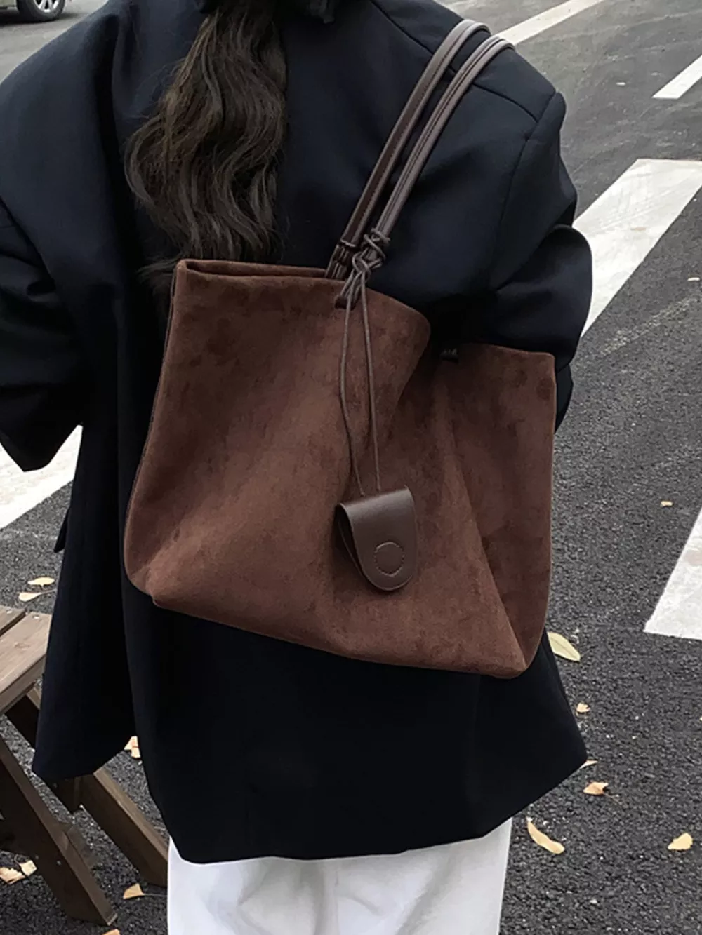 Classic Suede Tote Bag, image 8