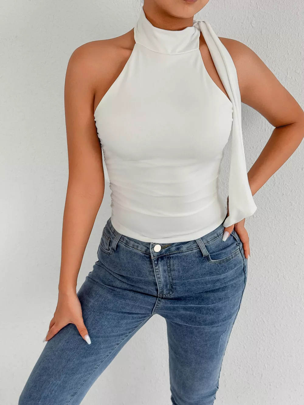 Halter Neck Ruched Top, image 19