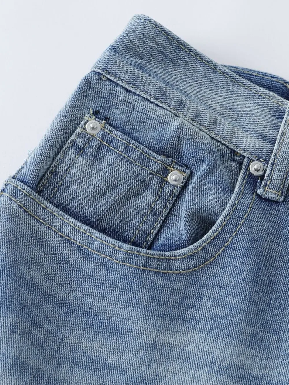 Men's High-Waist Wide Leg Relaxed Fit Jeans, image 6
