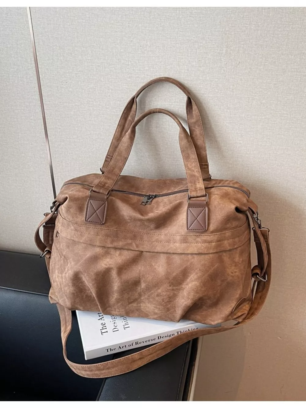 Vintage Adjustable Strap Duffel Bag, image 2