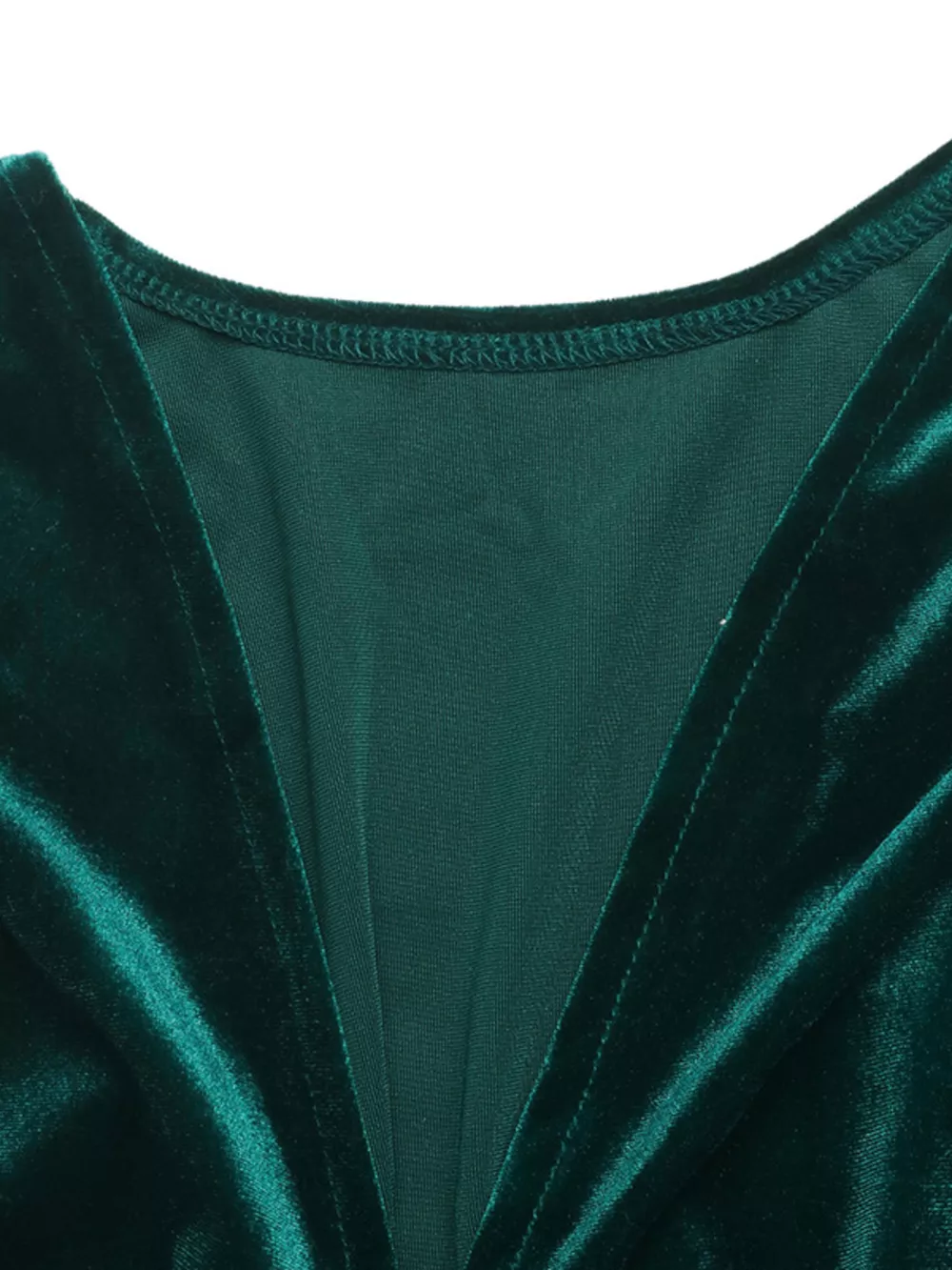 Velvet V-Neck Long Sleeve Maxi Dress, image 10