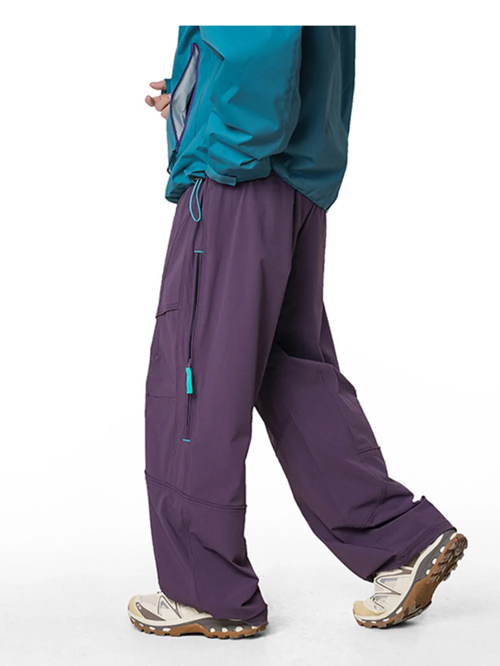 Men's Loose Fit Drawstring Cargo Active Pants, image 17