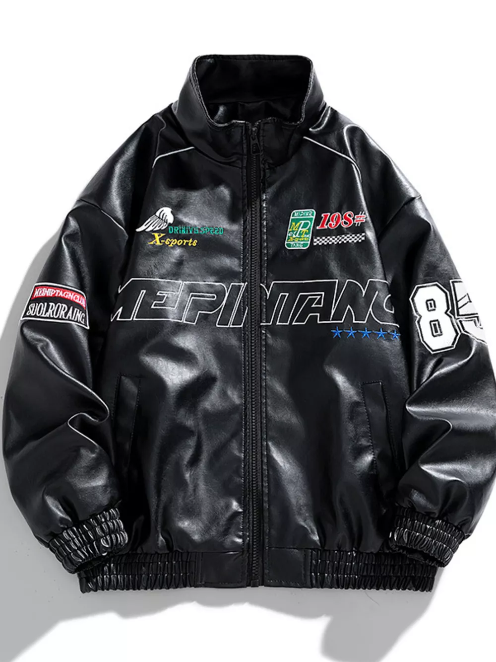 Men's Plus Size Zip Up Long Sleeve Jacket