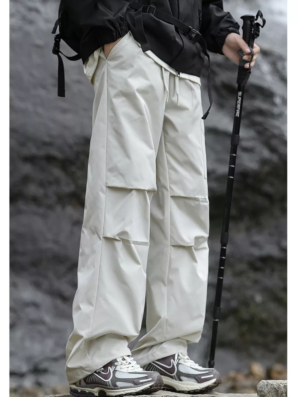 Men's Plus Size Loose Fit Multi-Pocket Cargo Pants, image 4