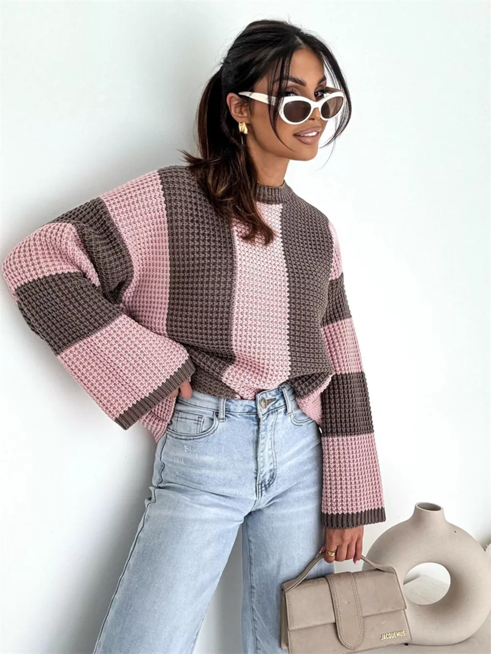 Color Block Long Sleeve Sweater, image 11