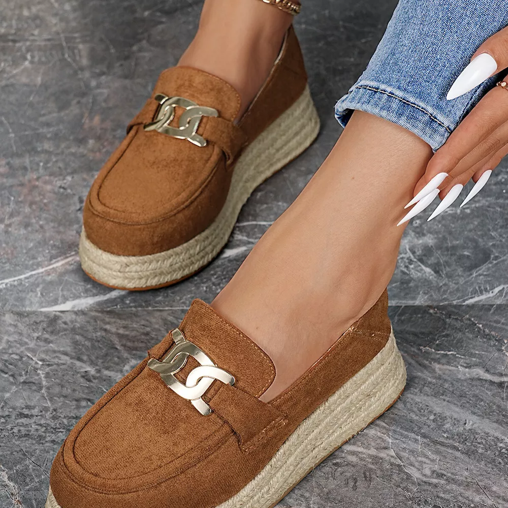 Round Toe Platform Loafers, image 6