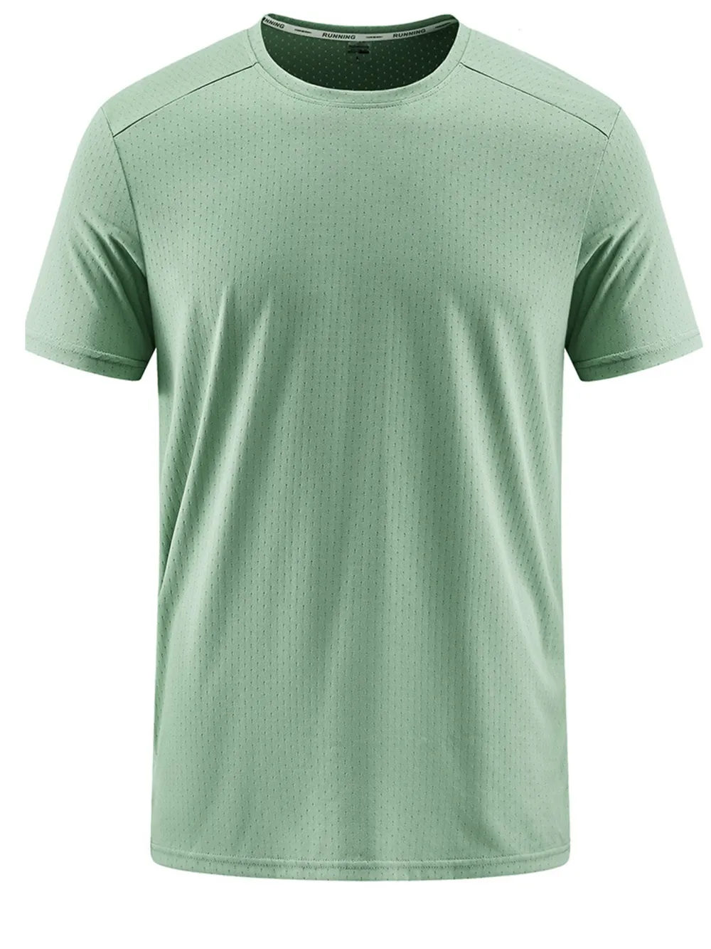Men's Plus Size Round Neck Short Sleeve Active T-Shirt, image 2
