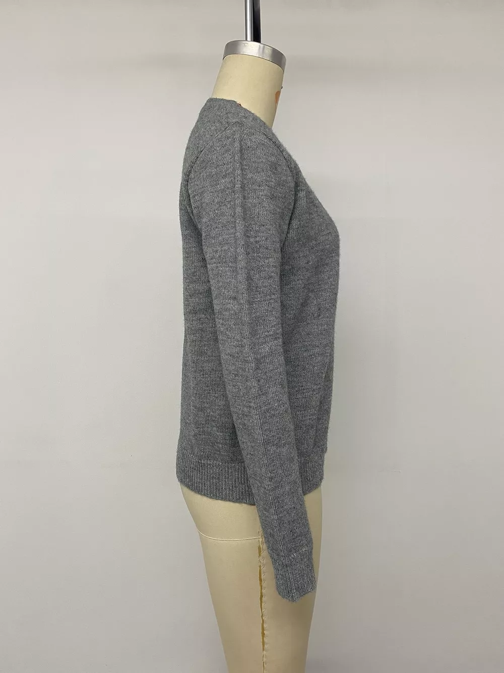 Contrast Button Long Sleeve Cardigan, image 9