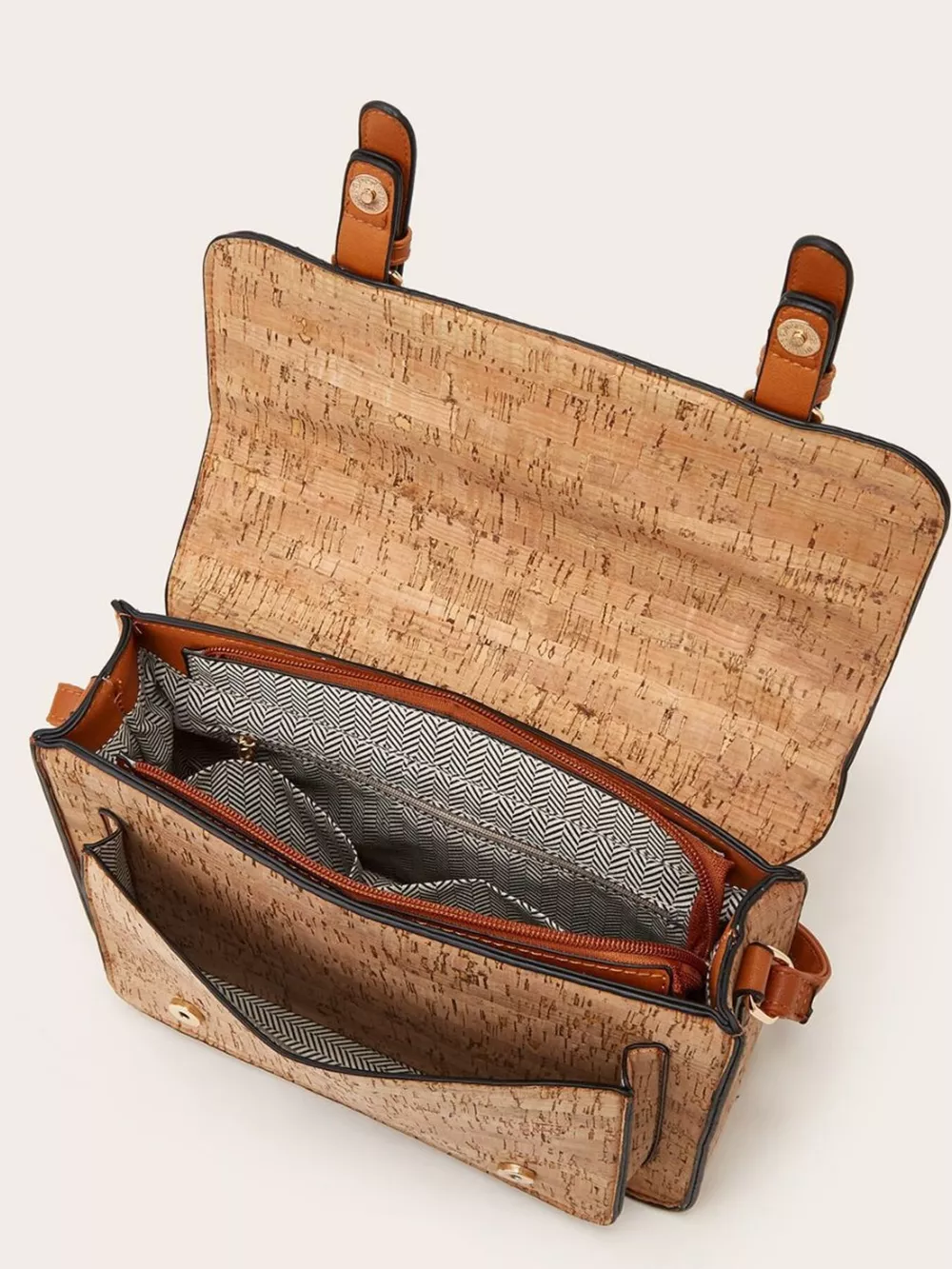 Vintage Pattern PU Leather Crossbody Bag, image 3