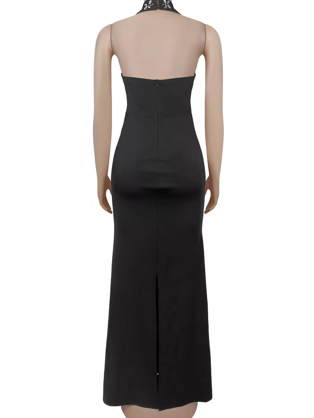 Floral Halter Neck Maxi Dress, image 10