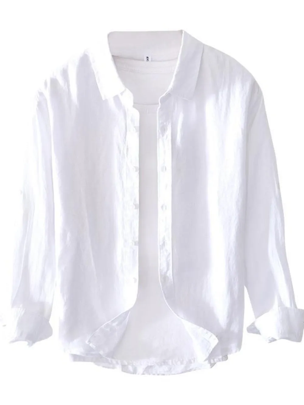 Men's Full Size Button Up Long Sleeve Shirt Plus Size, image 7