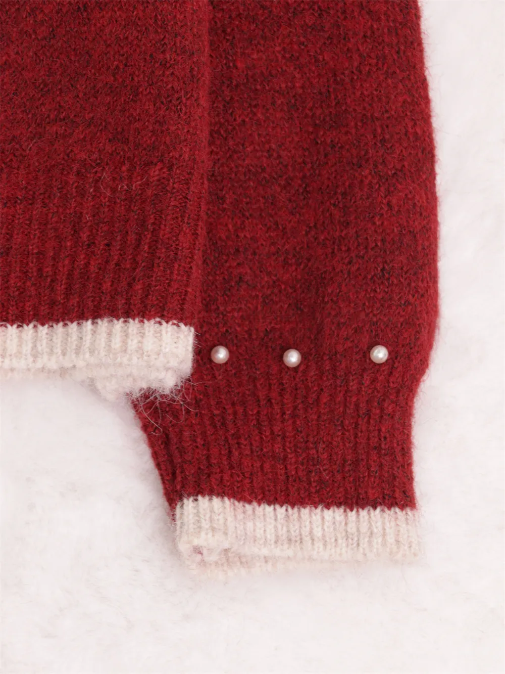 Pearl Embellished Button-Front Cardigan, image 11