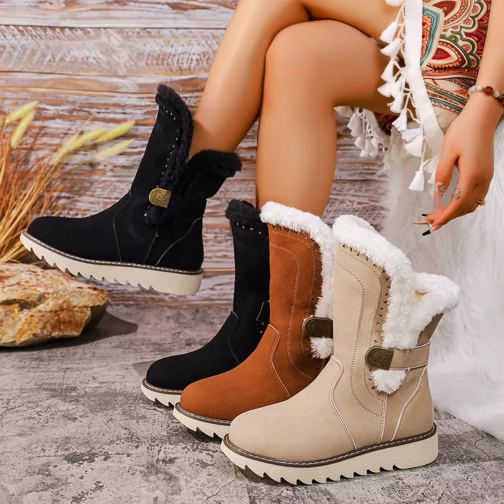 Round Toe Platform Boots, image 2