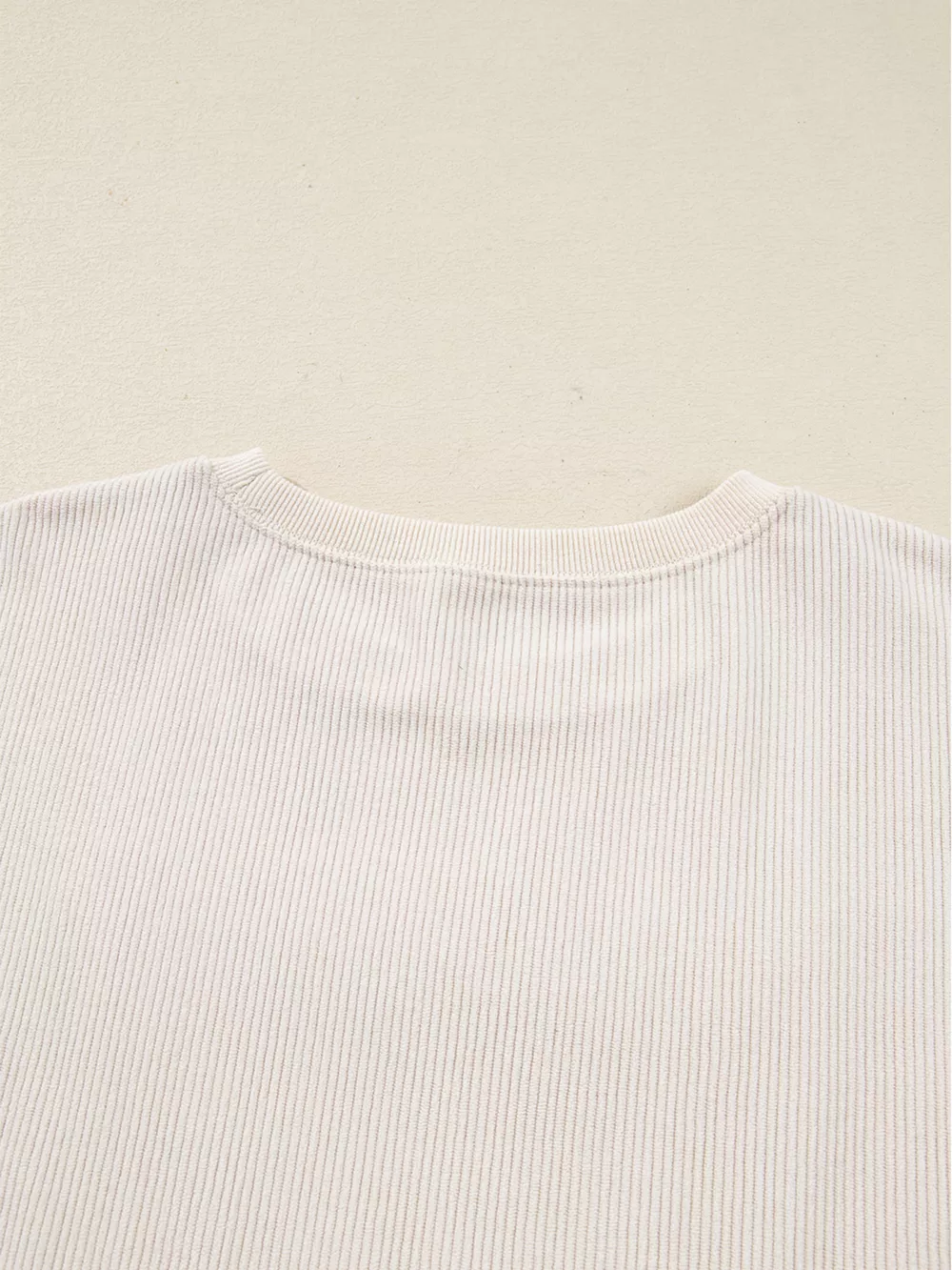 Merry Little Thing Corded Letter Graphic Ribbed Sweatshirt, image 12