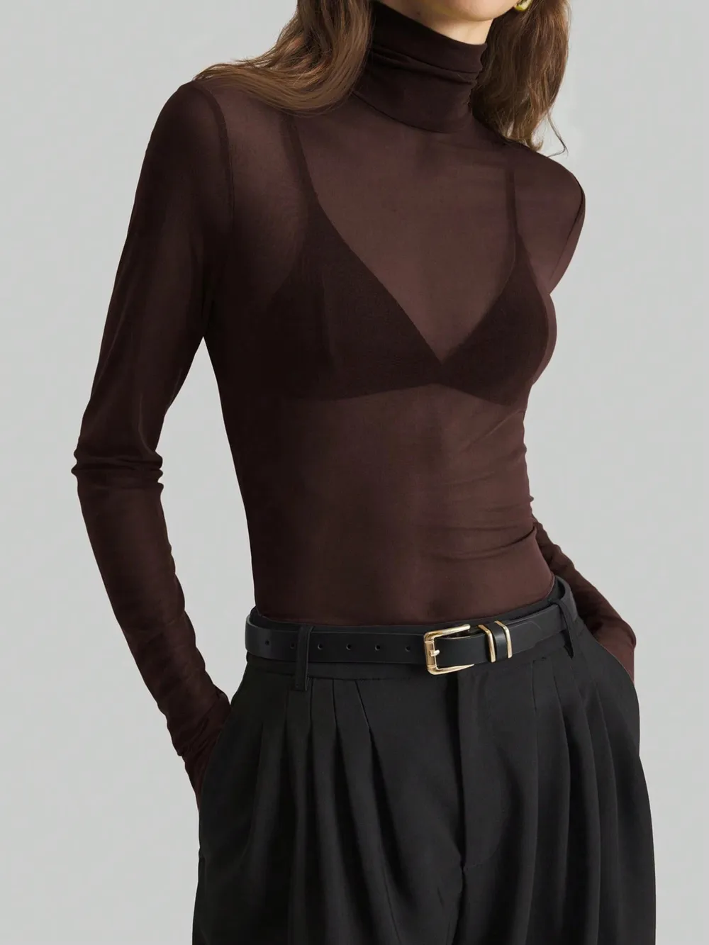 Turtleneck Long Sleeve Top, image 13