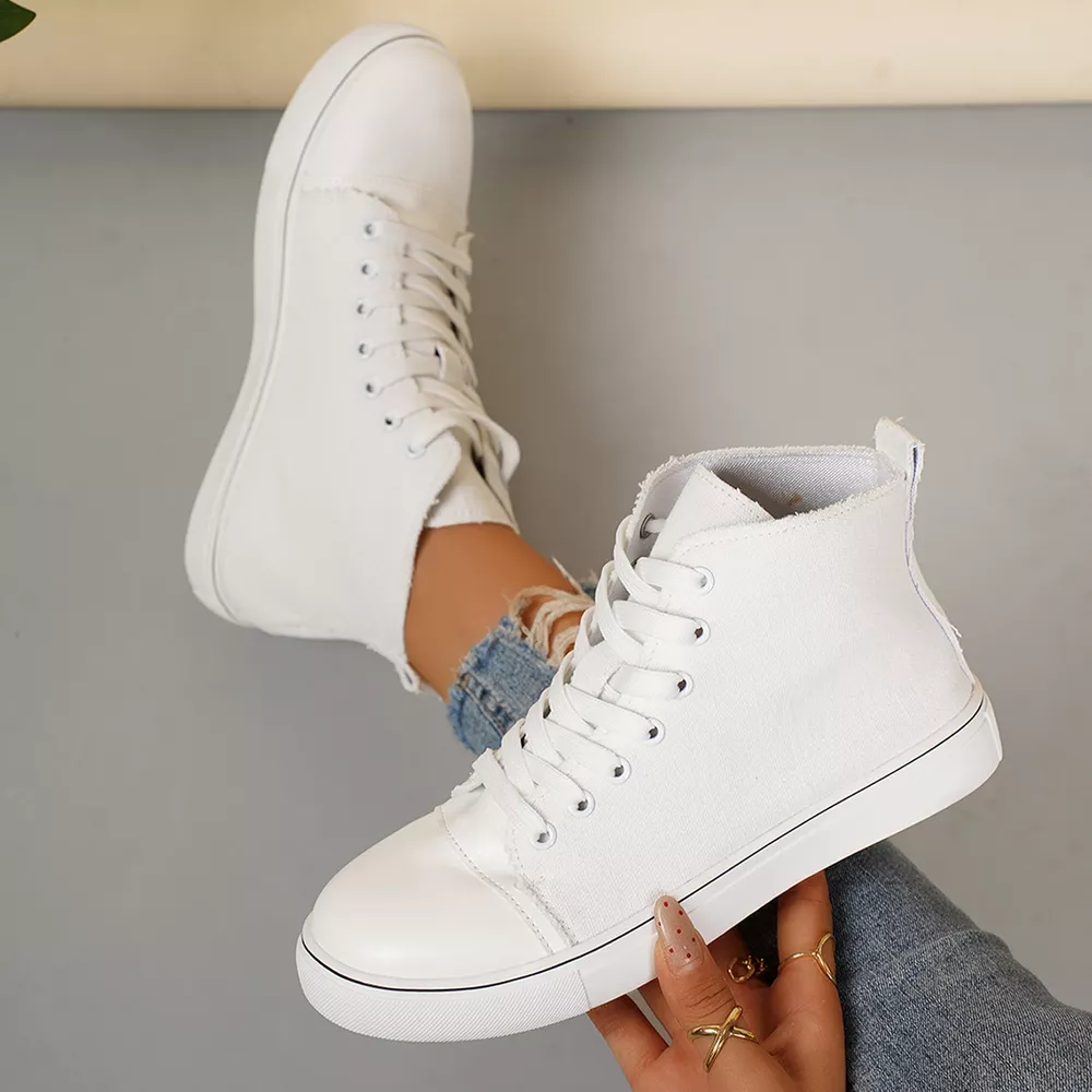Round Toe Lace Up Sneakers, image 7