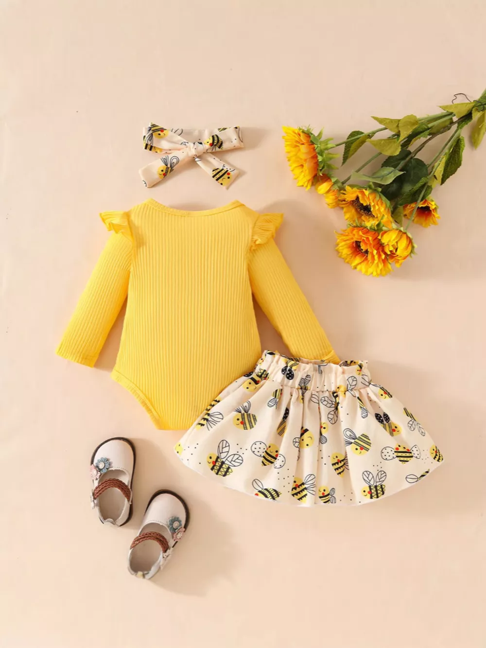 Children's Little Lady Bee-Themed 3-Piece Set, image 2
