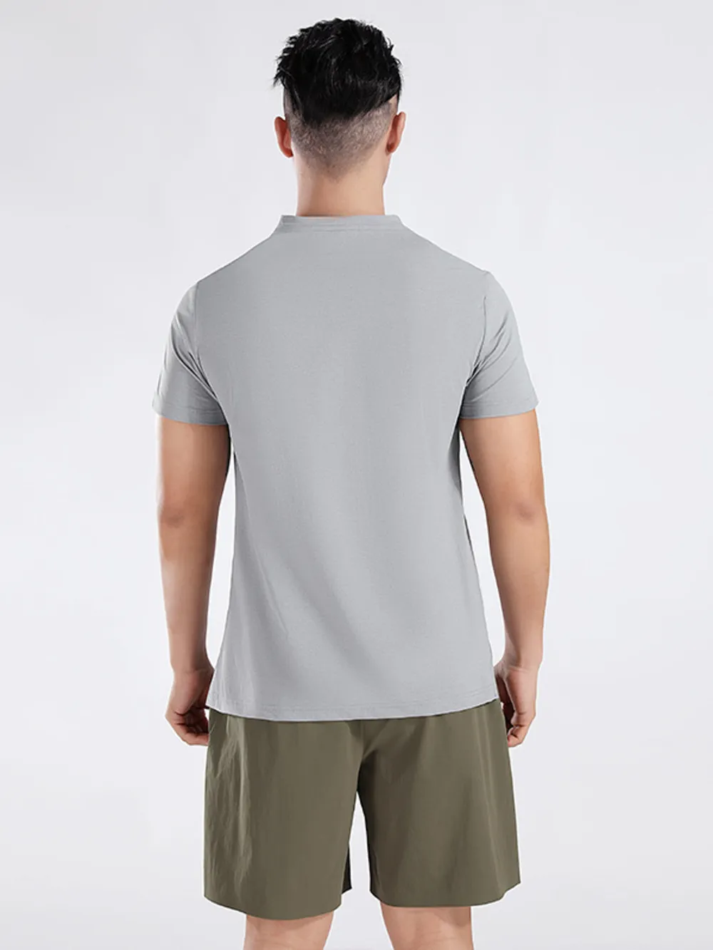 Men's Plus Size Round Neck Short Sleeve Active T-Shirt, image 5