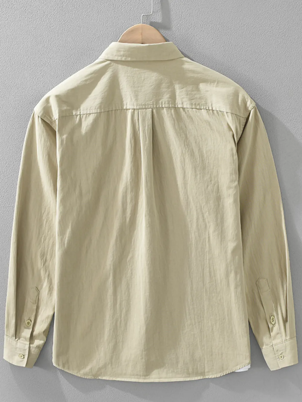 Men's Plus Size Button Up Long Sleeve Shirt, image 3