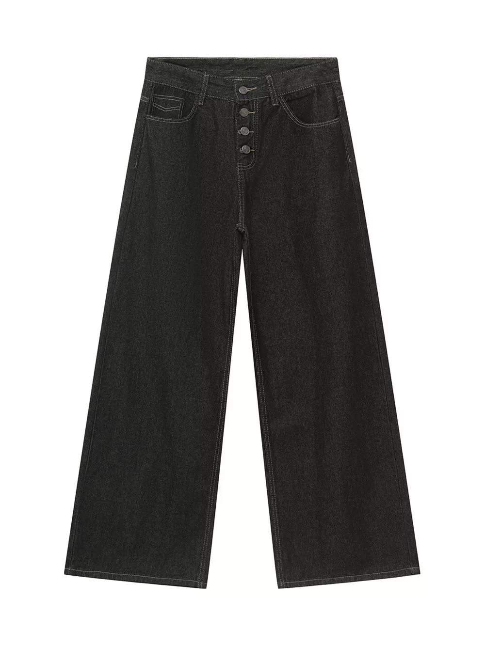 Men's Loose Fit Button-Fly Jeans, image 4