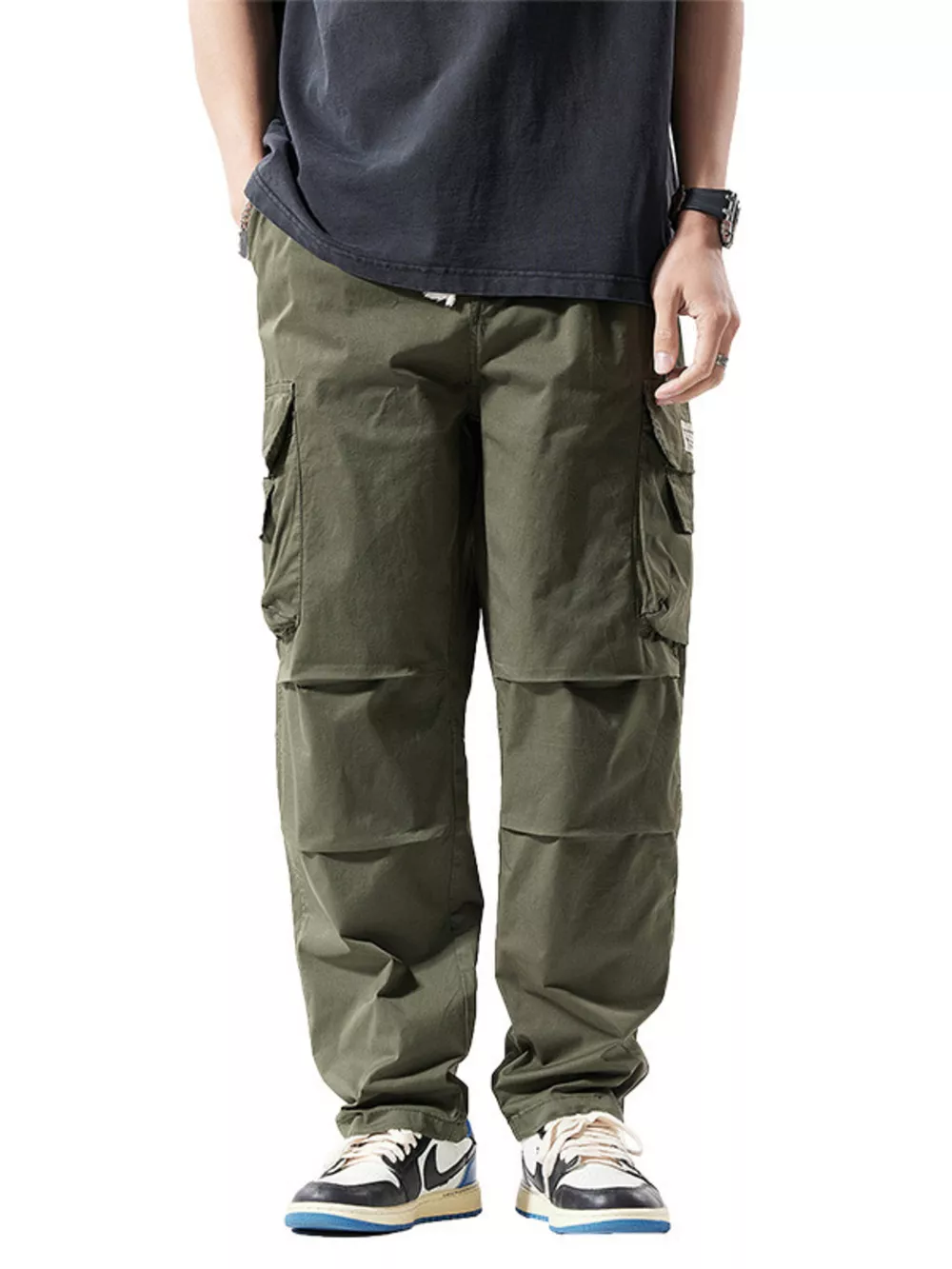 Men's Full Size Relaxed Fit Cargo Pants Plus Size