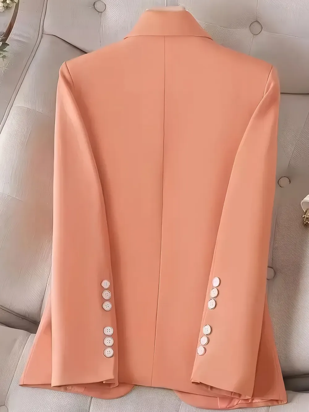 Single-Button Long Sleeve Blazer, image 6
