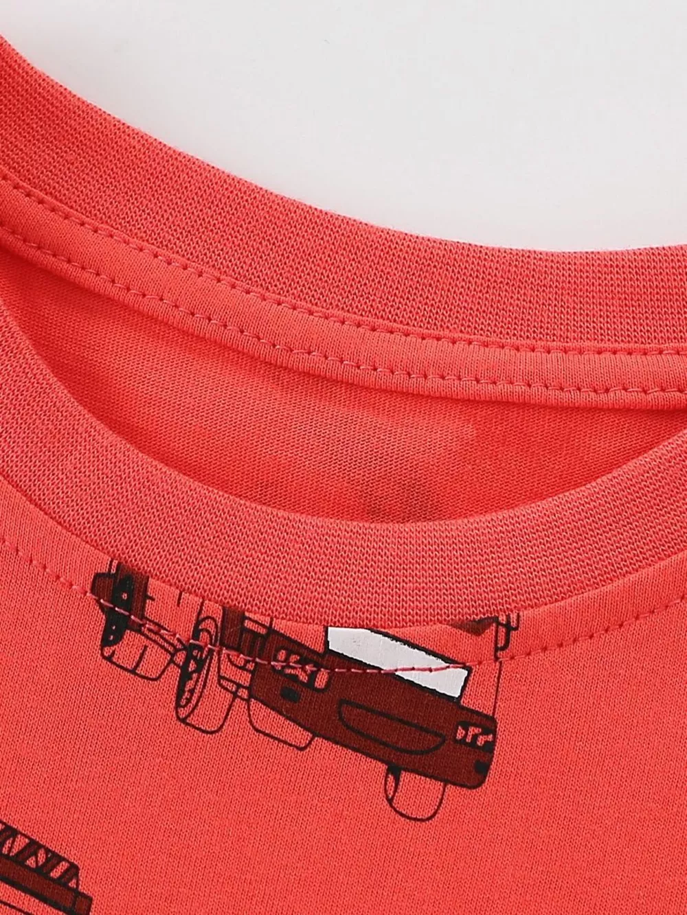 Children's Truck Print Crew Neck Short Sleeve T-Shirt, image 3