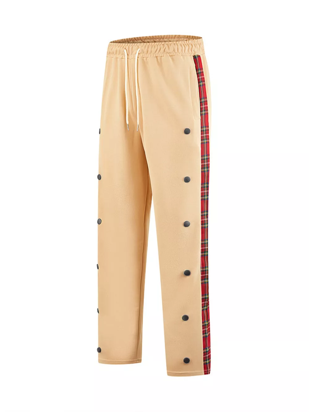 Men's Full Size Drawstring Plaid Side Stripe Pants Plus Size, image 10