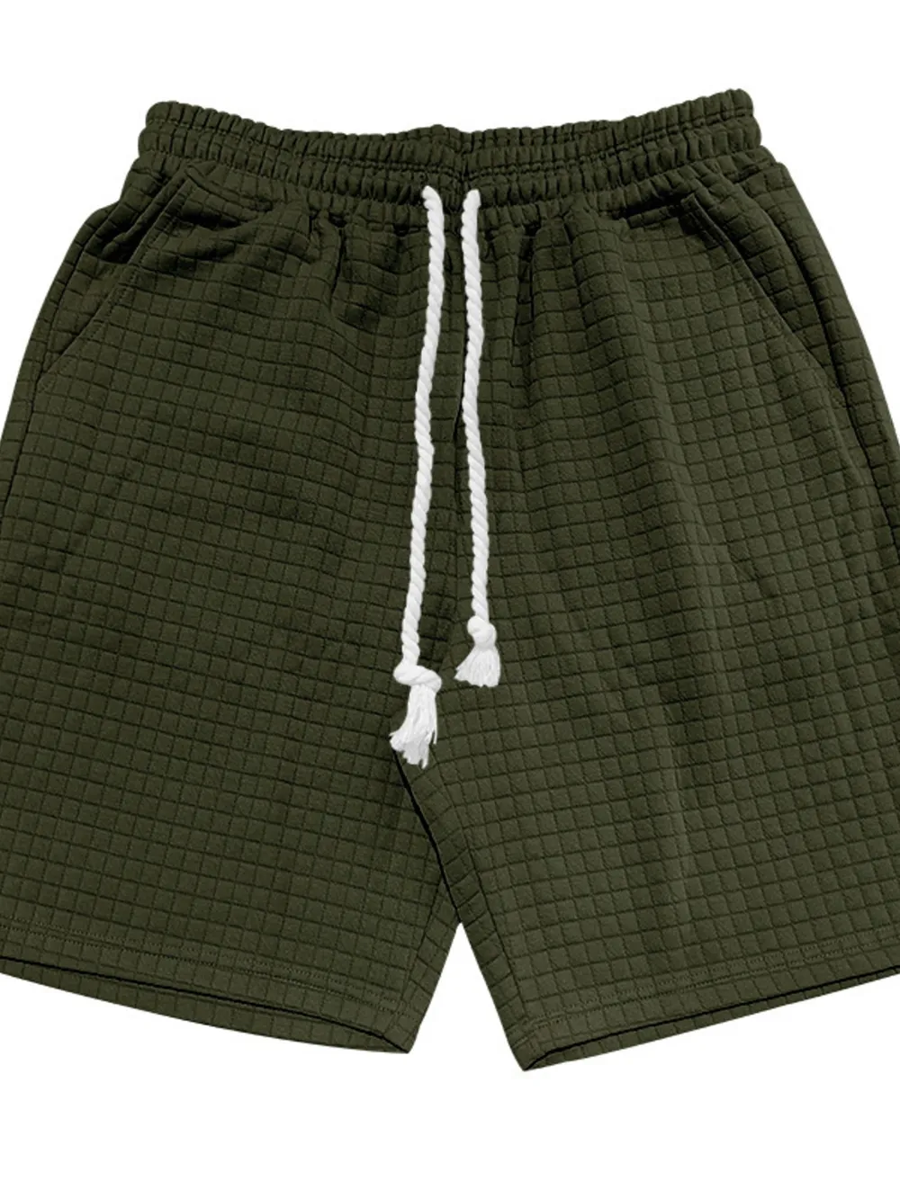 Men's Full Size Drawstring Shorts with Side Pockets Plus Size