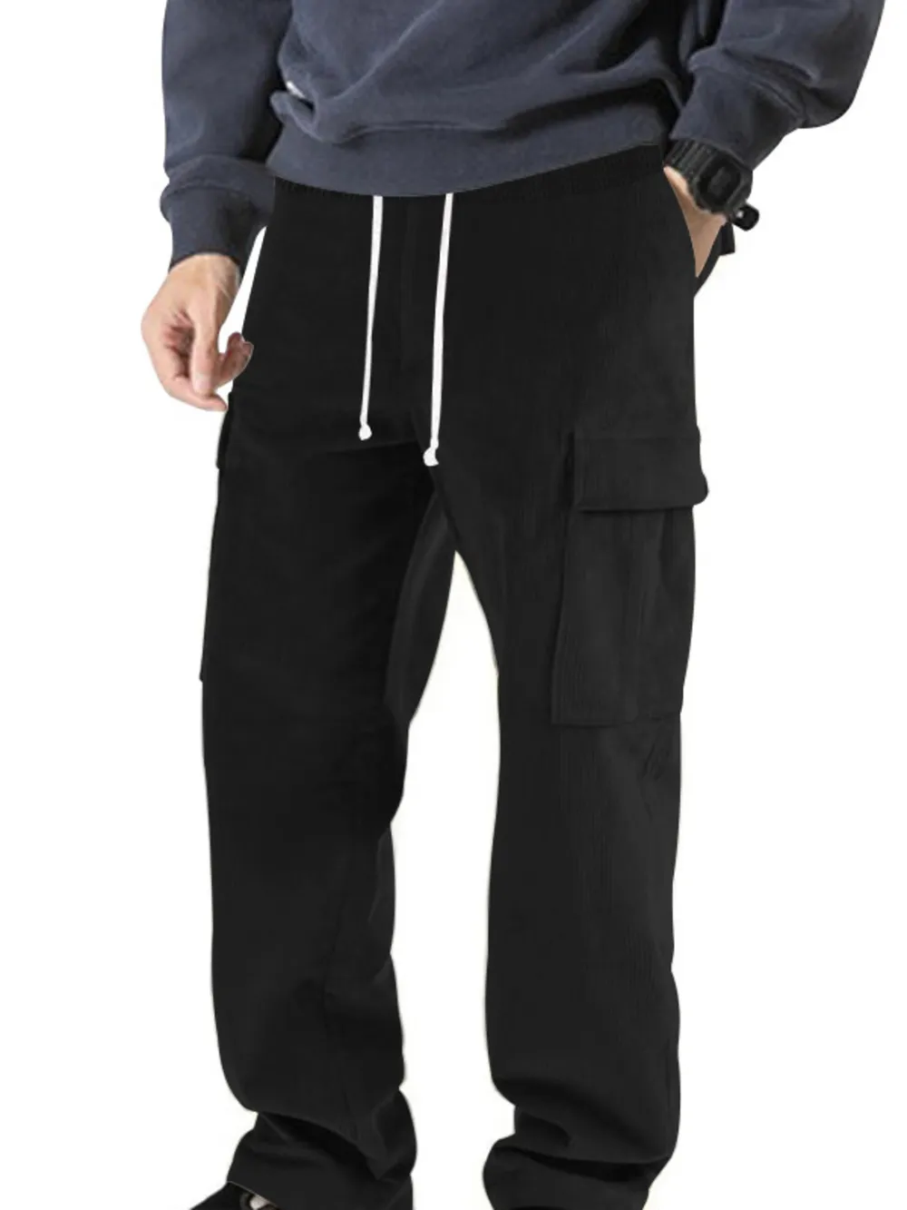 Men's Full Size Drawstring Jogger Pants Plus Size, image 7