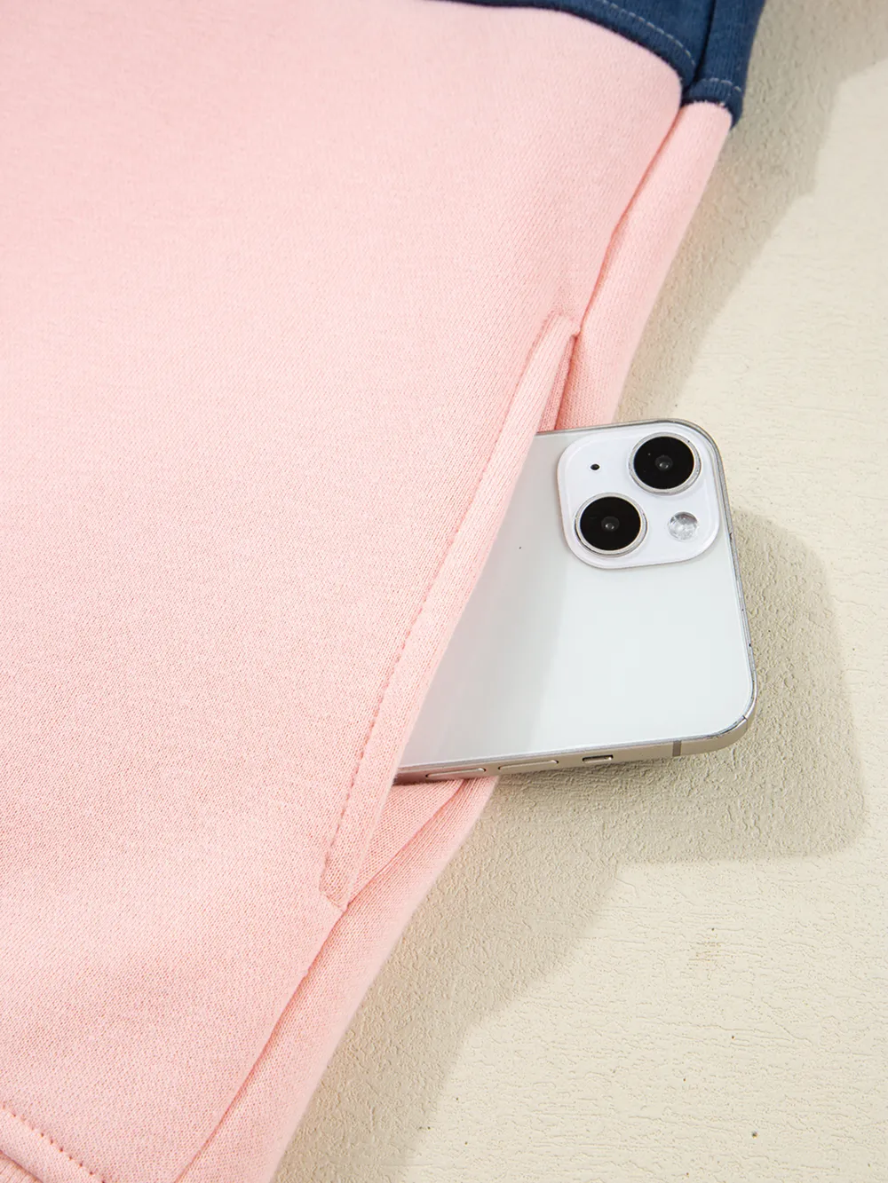 Colorblock Patchwork Half Button Baggy Sweatshirt, image 11