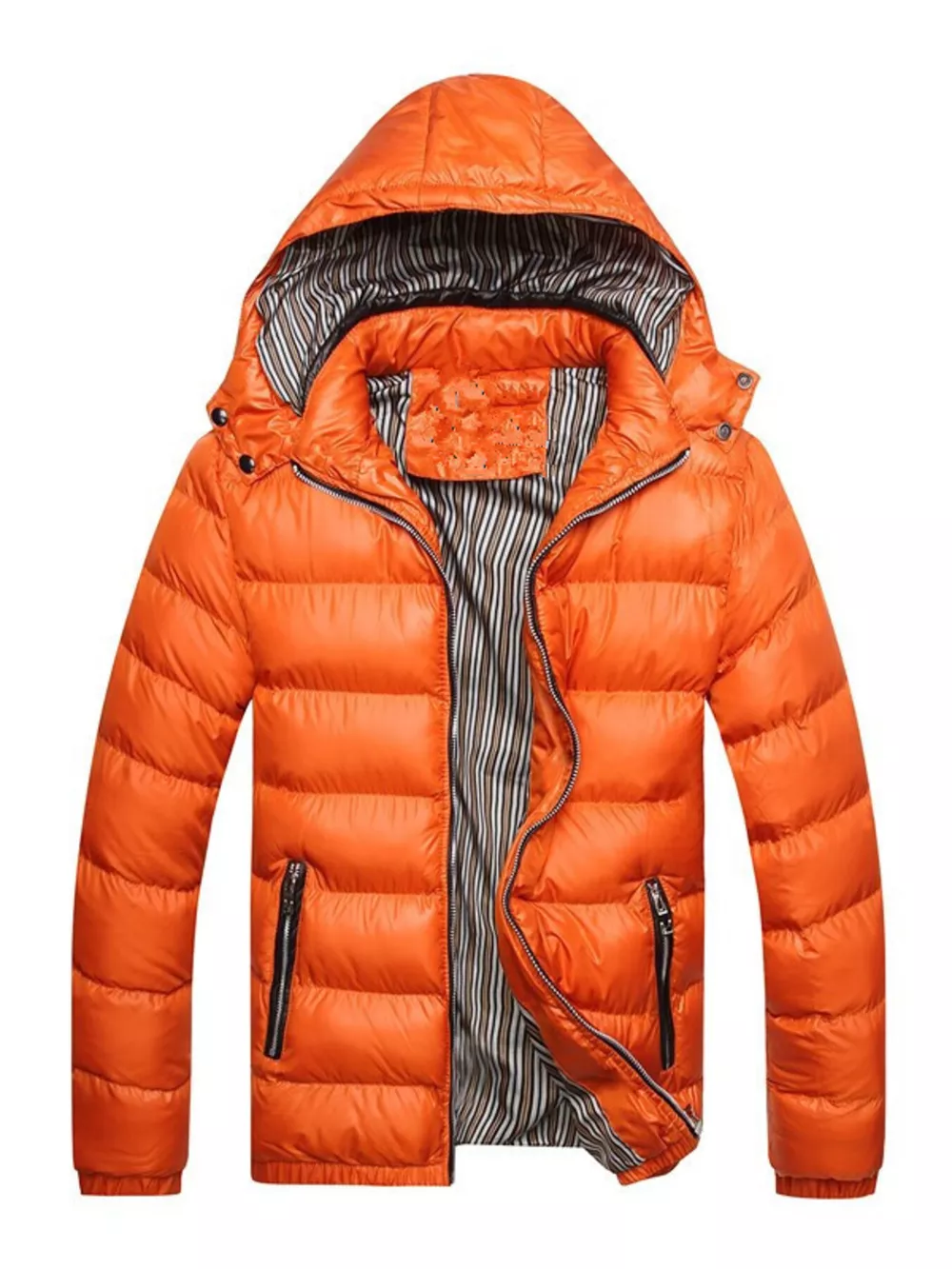 Men's Plus Size Lightweight Hooded Puffer Jacket, image 8