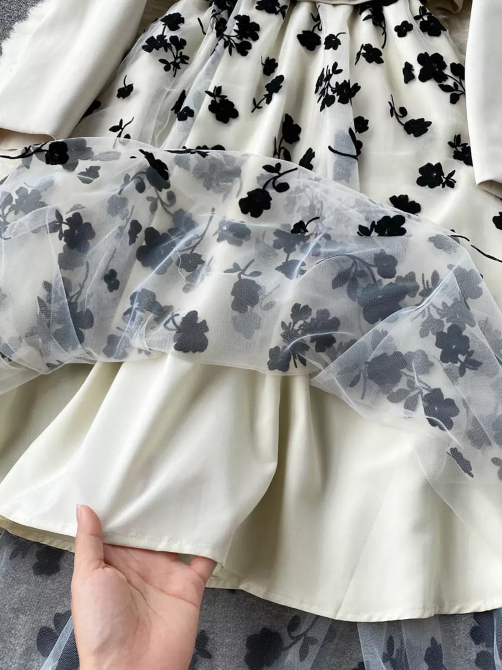 Floral Mesh Dress & Blazer Set, image 8