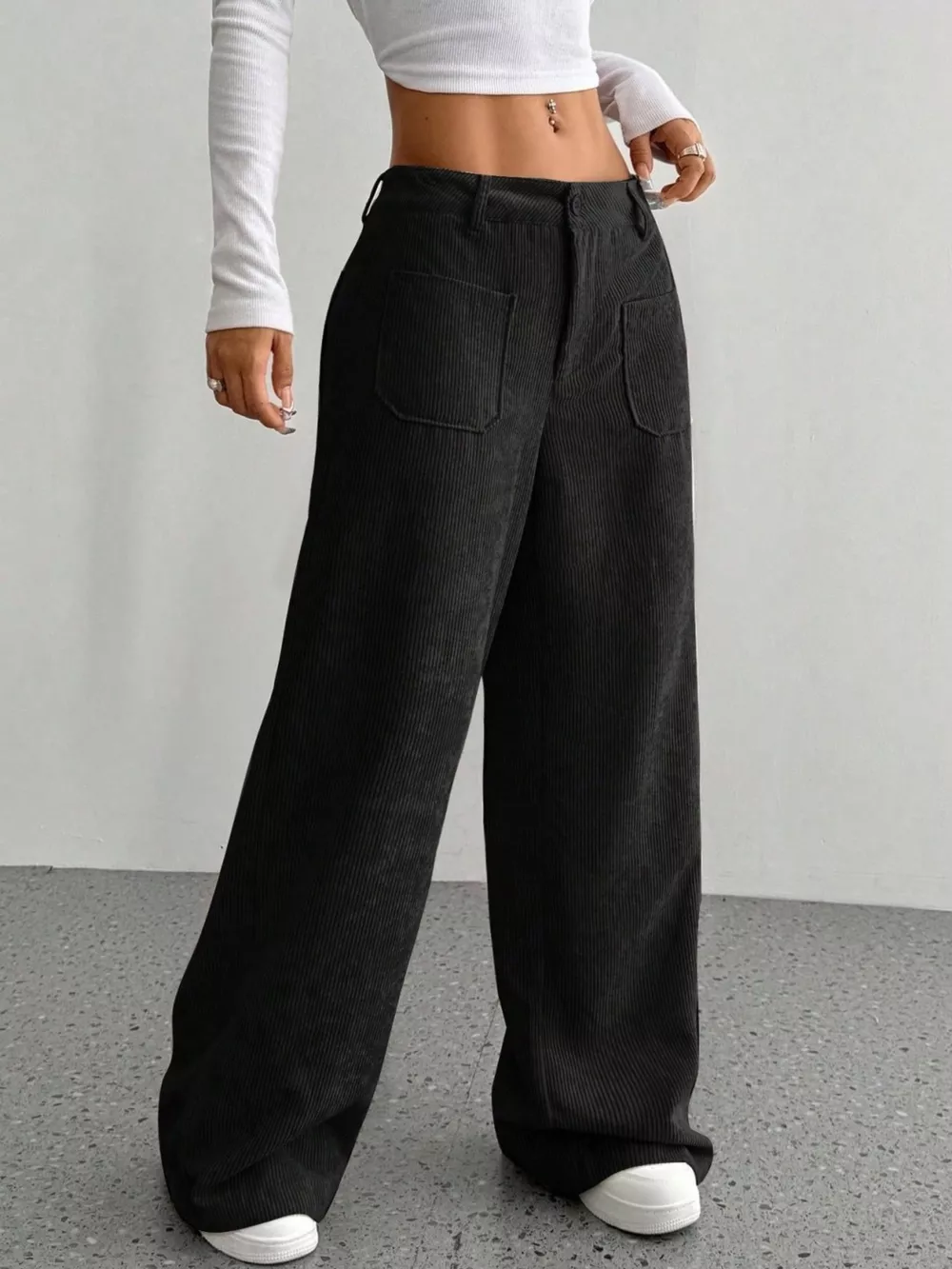 Wide Leg Corduroy Pants, image 14
