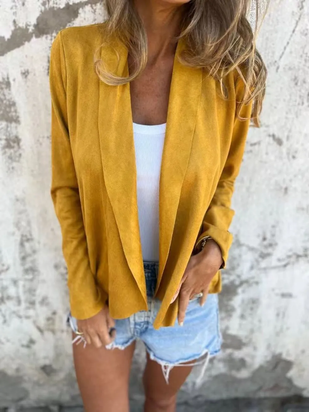 Full Size Open Front Casual Cardigan Plus Size, image 23