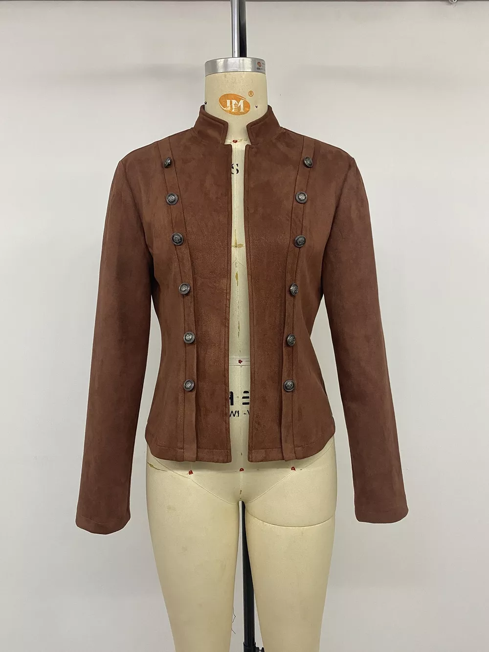 Vintage Stand Collar Cropped Jacket, image 10