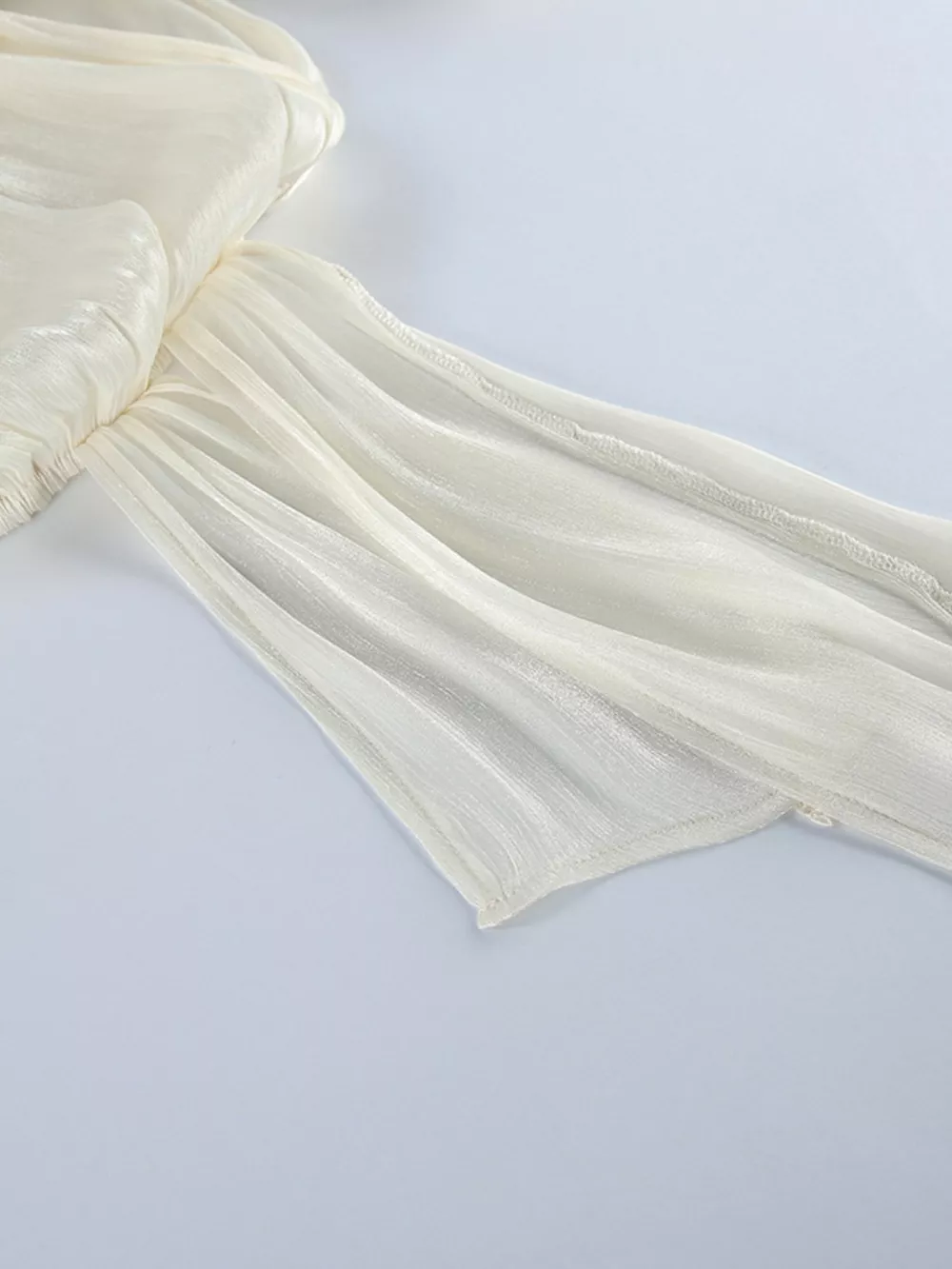 Metallic Sheen Blouse with Tie Detail, image 14