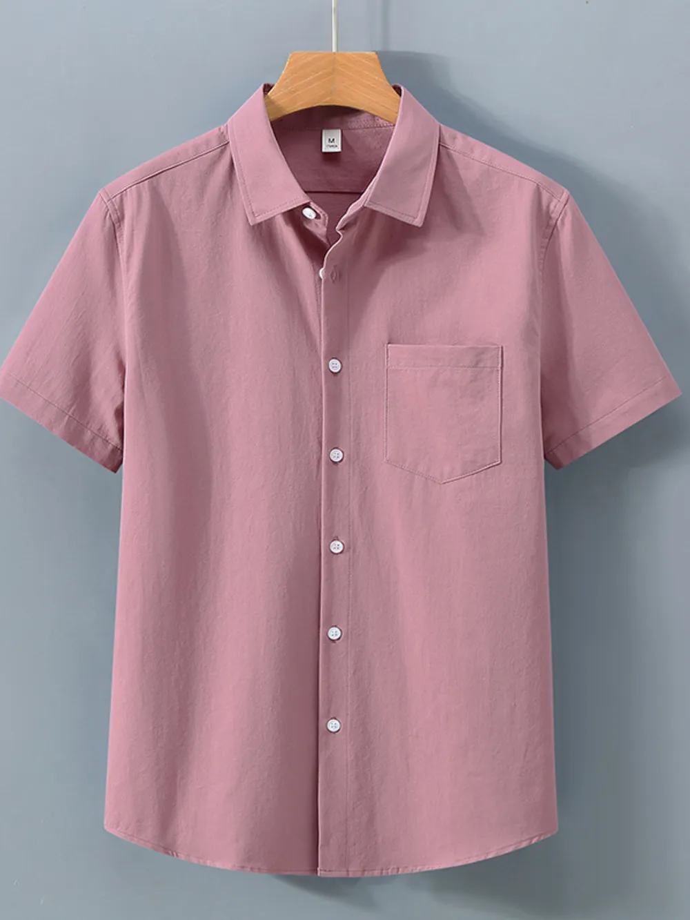 Men's Plus Size Button Up Short Sleeve Shirt, image 12