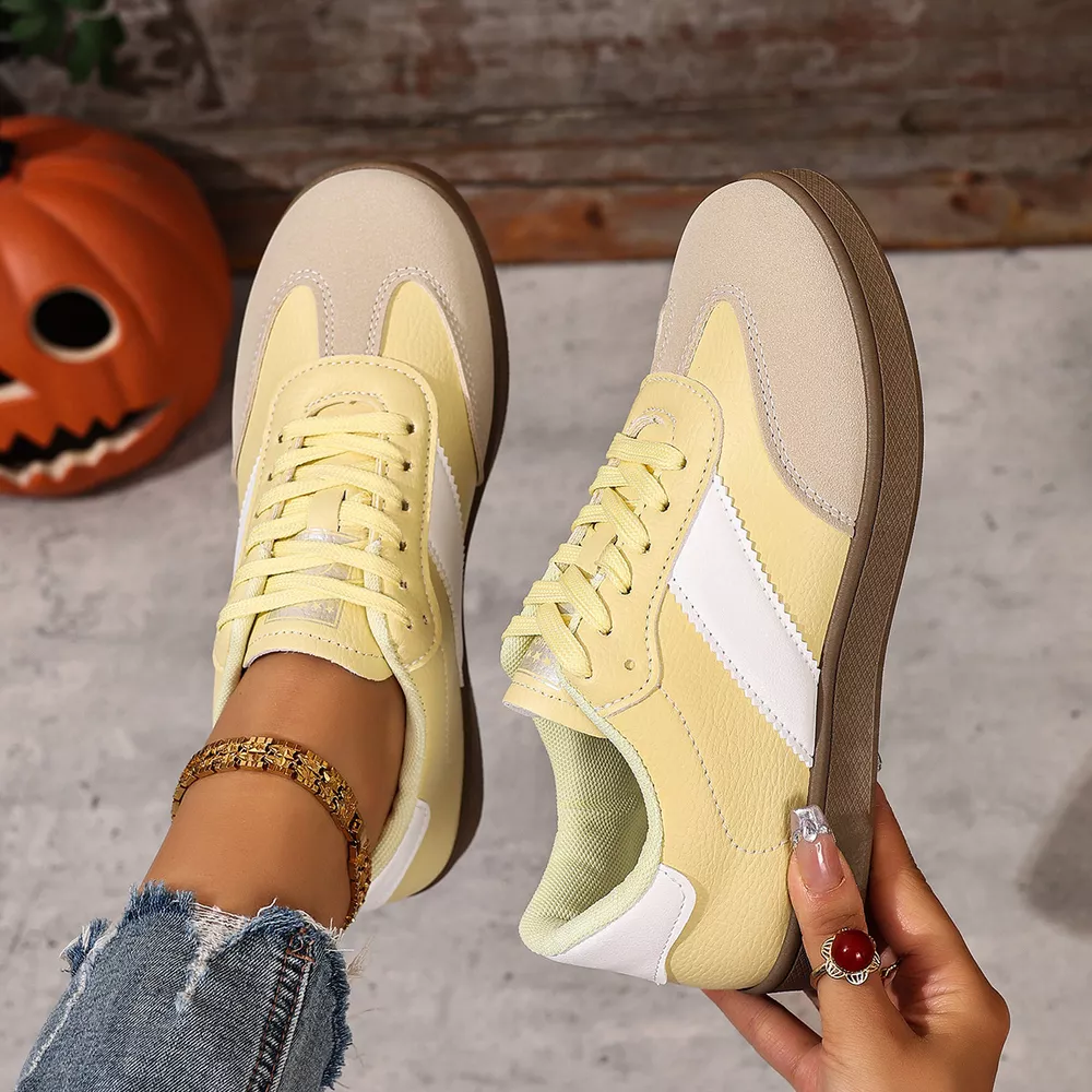 Round Toe Lace Up Sneakers, image 5