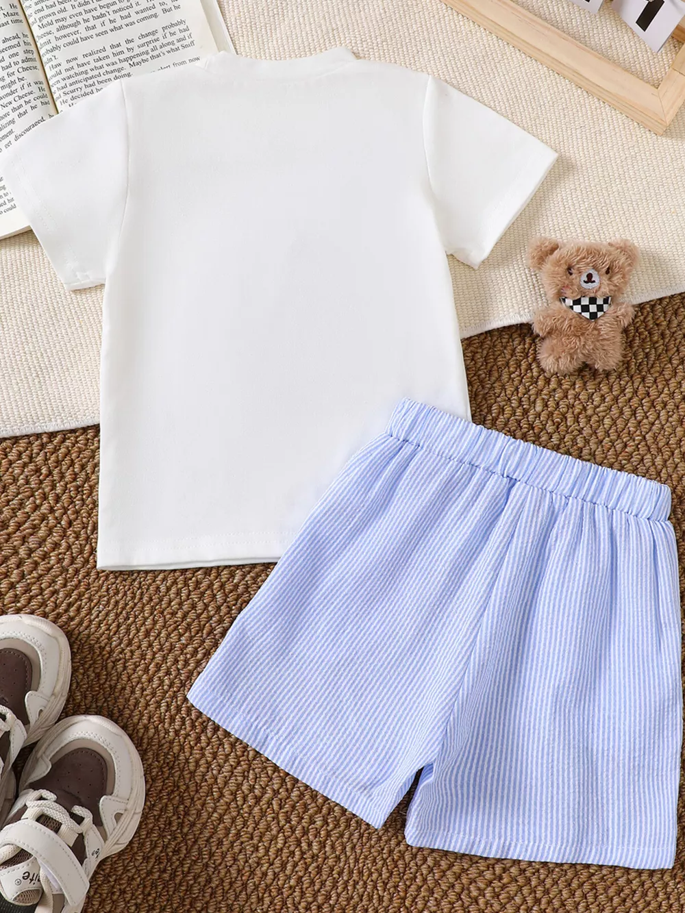 Children's Sailboat Tee and Striped Shorts Set, image 7
