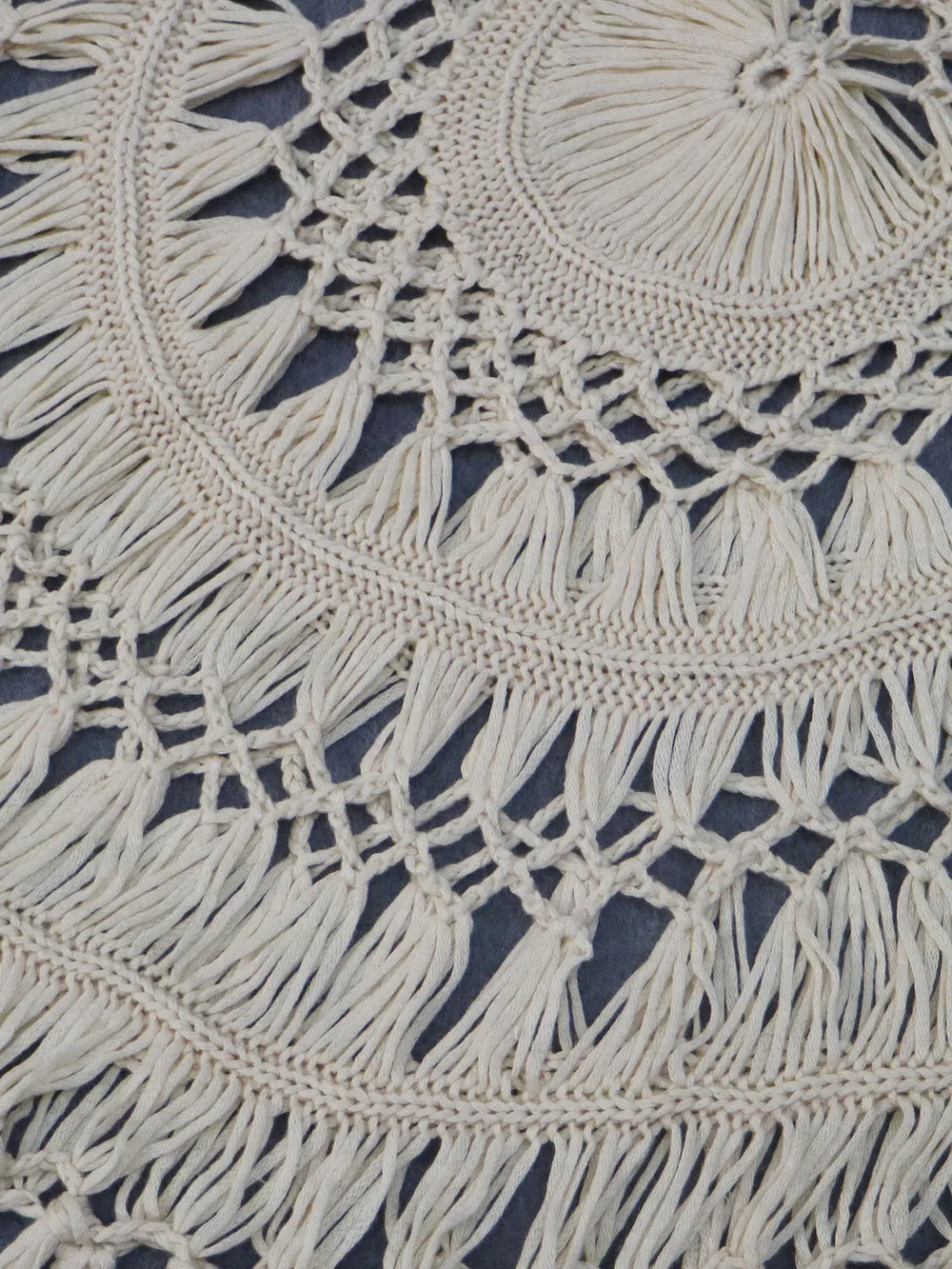 Crochet Fringe Beach Cover Up, image 10