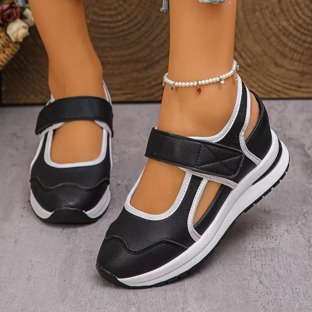 Round Toe Wedge Sandals, image 4