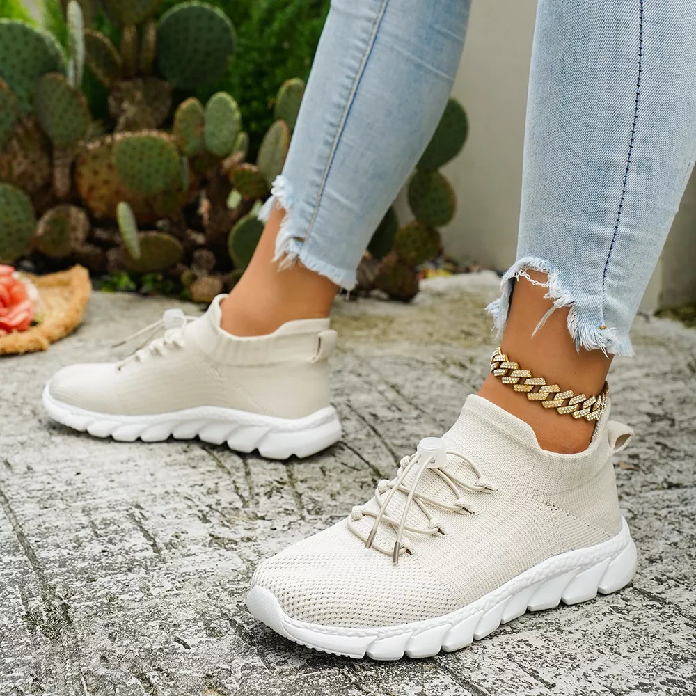 Round Toe Lace Up Sneakers, image 6