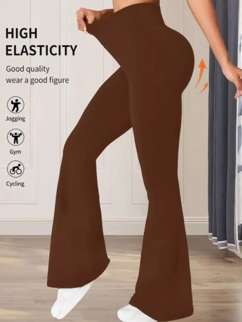 High Waist Flare Pants, image 8