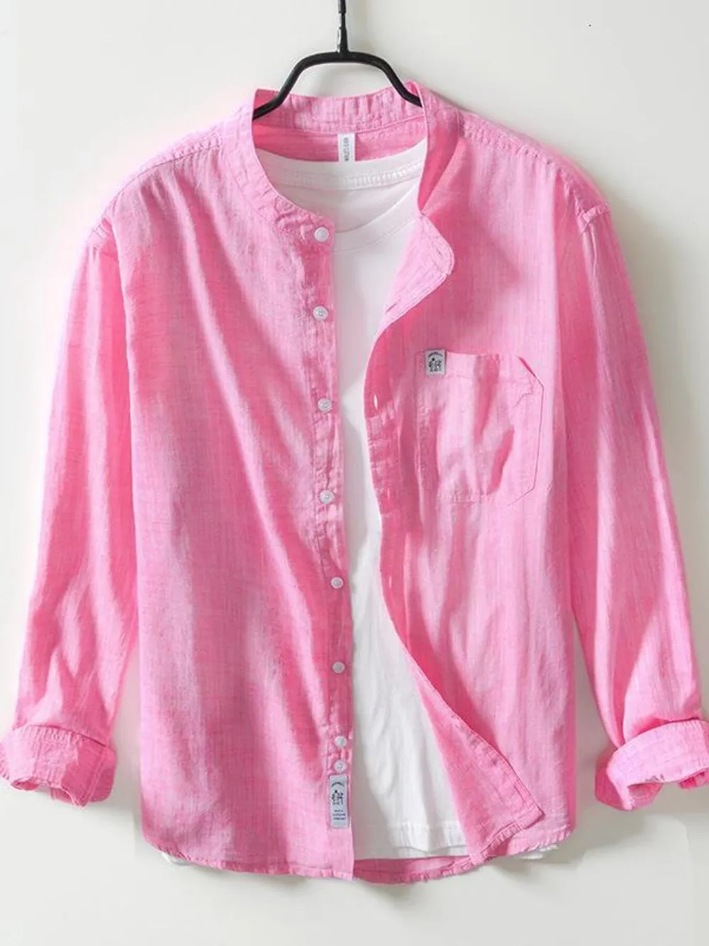 Men's Plus Size Button Up Long Sleeve Shirt, image 2