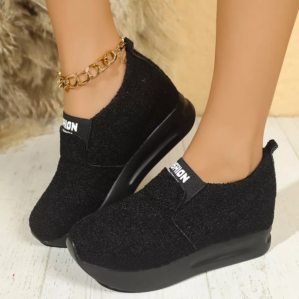 Round Toe Platform Slip-Ons, image 2