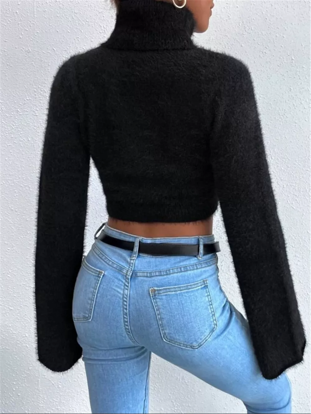 Turtleneck Flare Sleeve Sweater, image 10